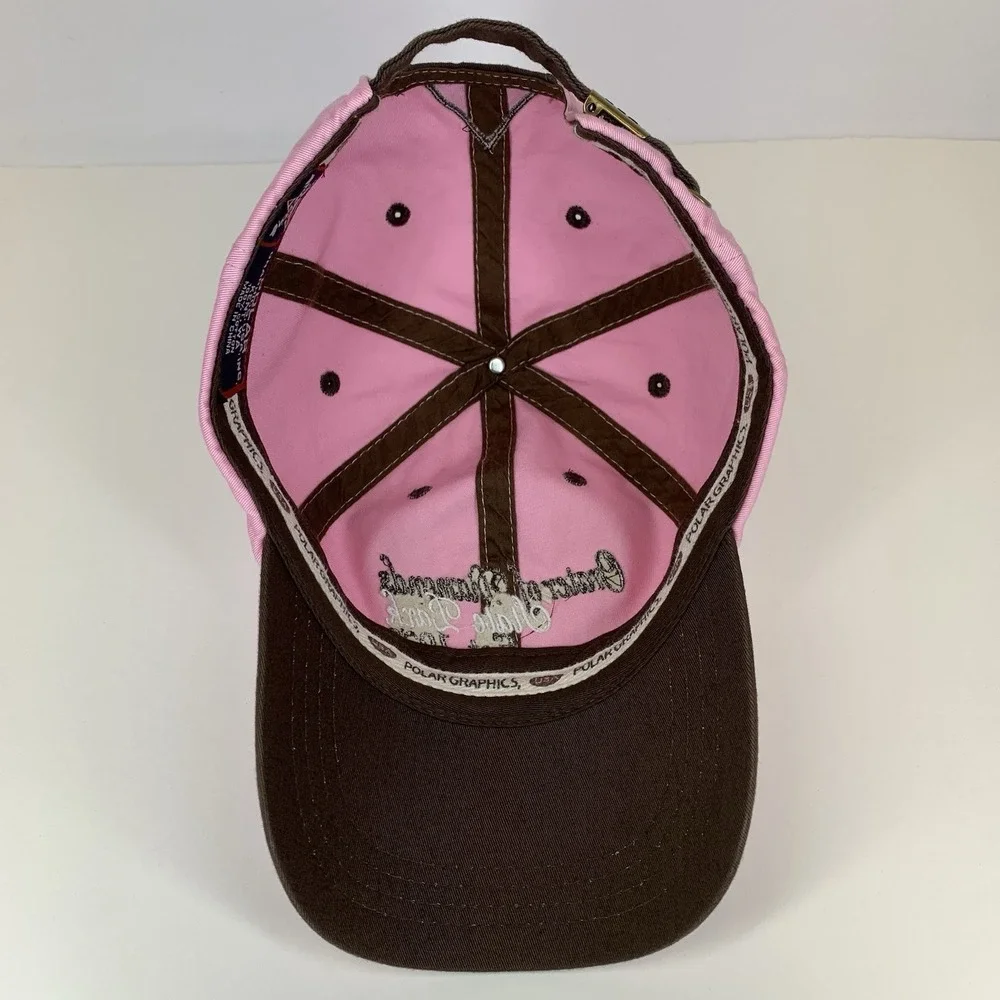 Crater of Diamonds State Park Hat Women Pink Brown Adjustable Strap Baseball Cap
